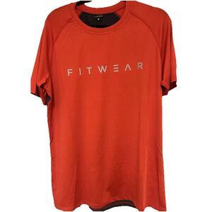 Fitwear Dri-Fit Unisex T Shirt Red & Gray Size M Athletic Gear Bundle And Save